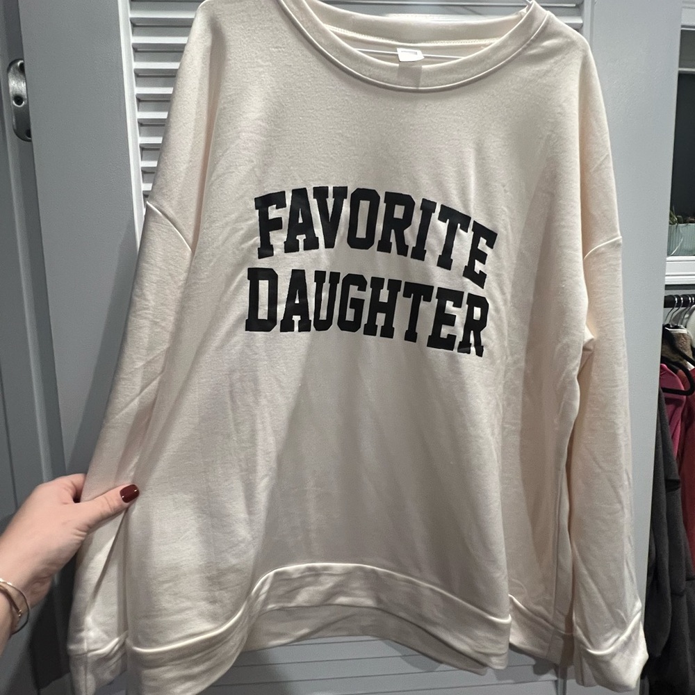 Cream 'Favorite Daughter' Sweatshirt